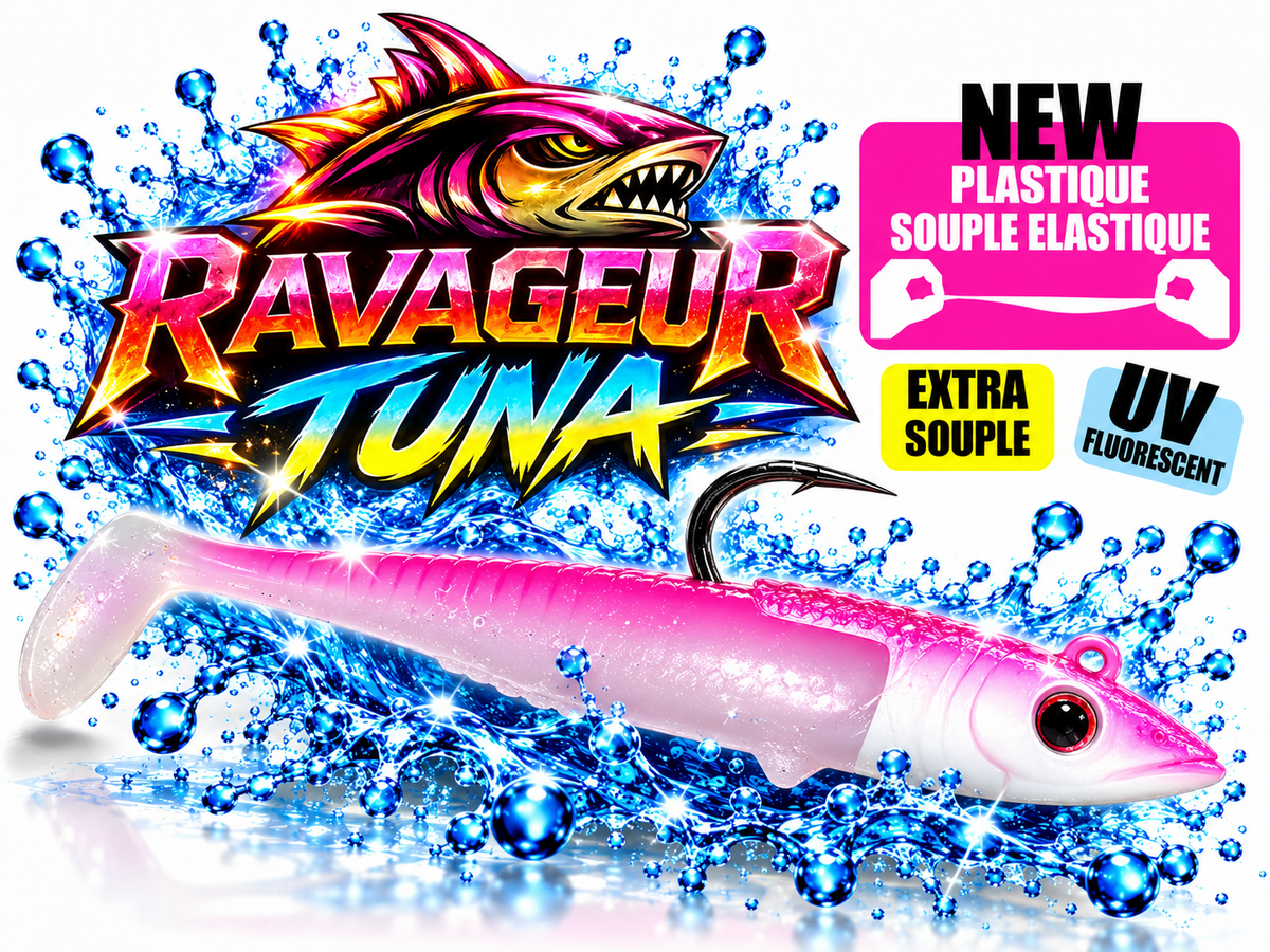 RAVAGE'R : le leurre souple pour pêcher le thon rouge sur chasse en Méditerranée – Frenchy Leurres