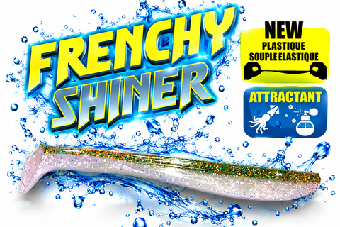 Pêcher le bar en été : Frenchy Shiner Bleu Flash 9cm en finesse côtière