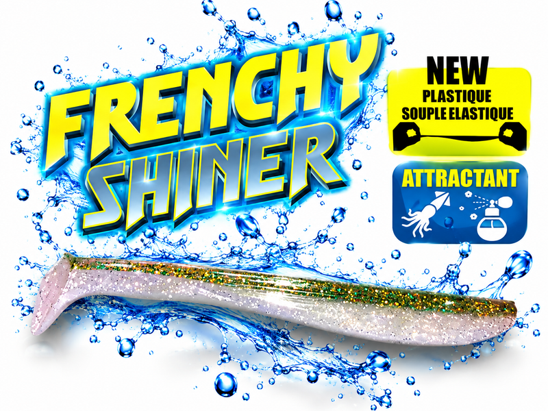 Pêcher le loup en drop shot : Frenchy Shiner Bleu Violet 9cm